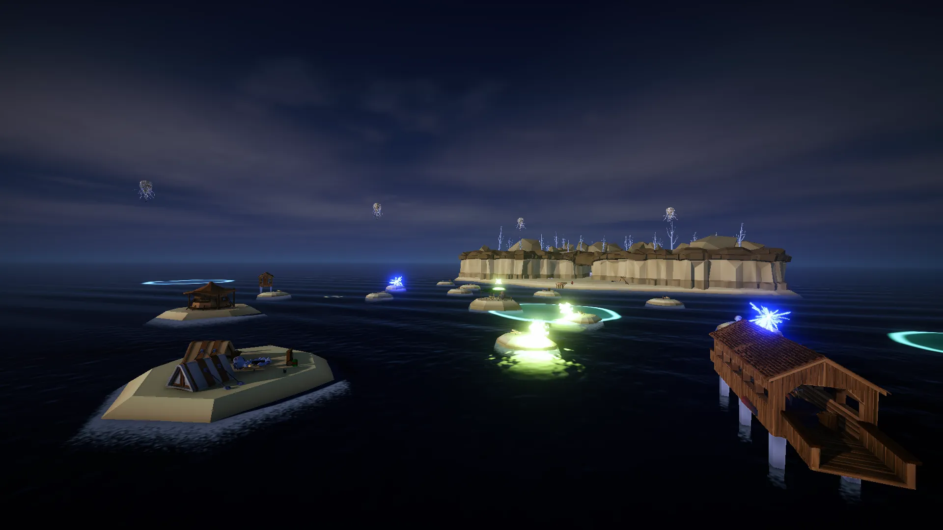 Playtest area overview.